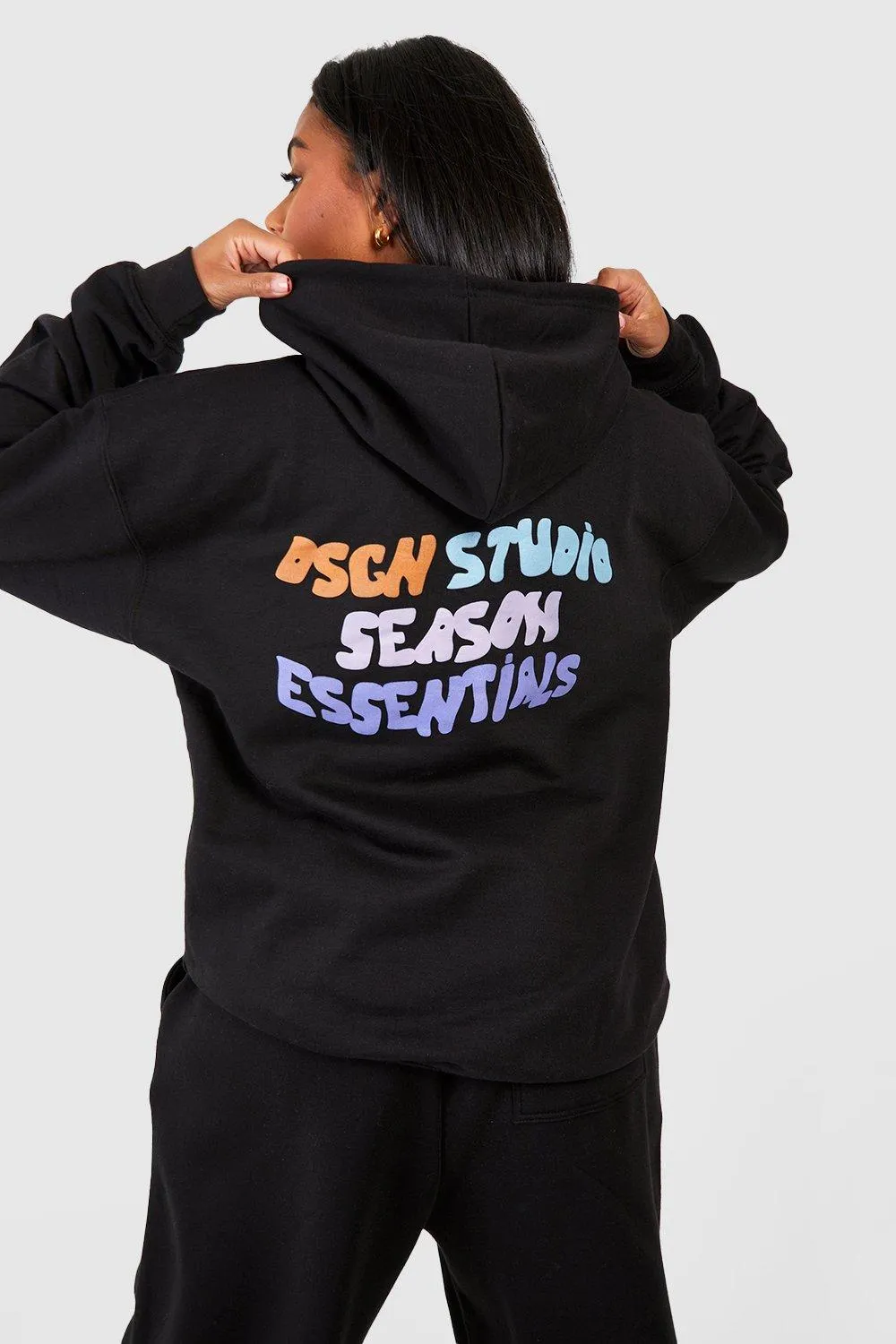 Hoodies & Sweatshirts | Dsgn Studio Slogan Oversized Hoodie | boohoo