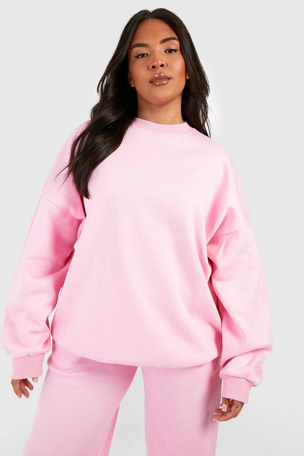 Hoodies & Sweatshirts | Plus Oversized Basic Sweatshirt | boohoo