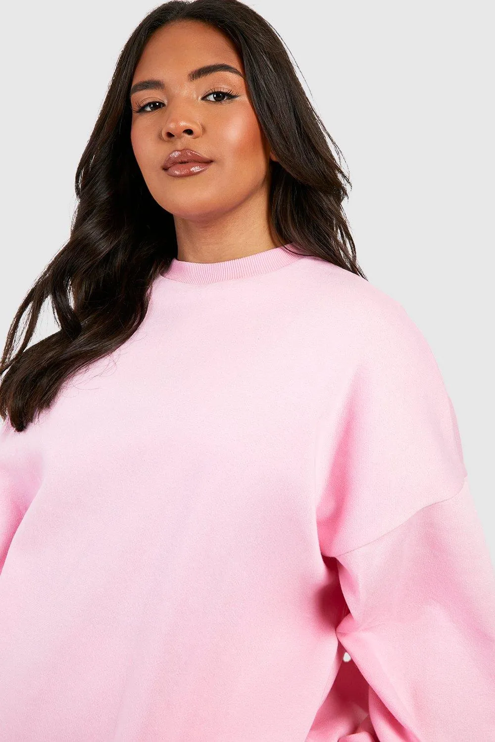 Hoodies & Sweatshirts | Plus Oversized Basic Sweatshirt | boohoo