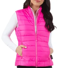 IBKUL Vest Quilted Hot Pink