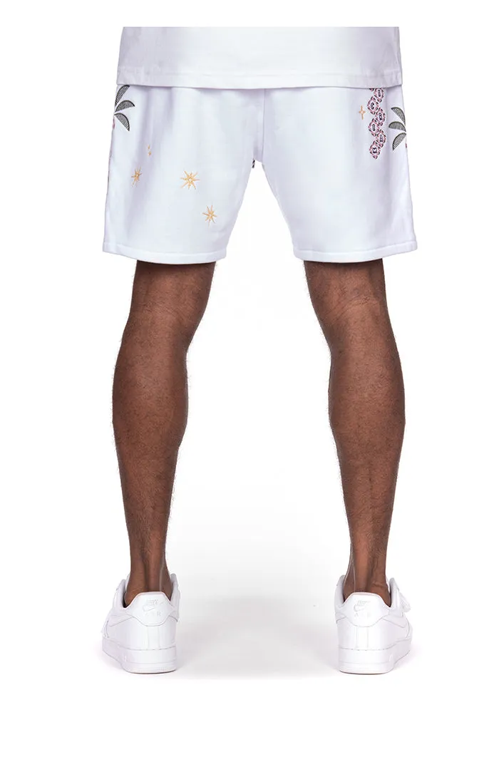 ICECREAM starry shorts - white