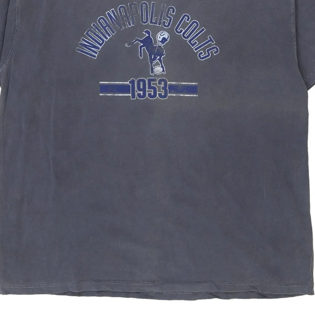 Indianapolis Colts Nfl Team Apparel NFL T-Shirt - 2XL Grey Cotton