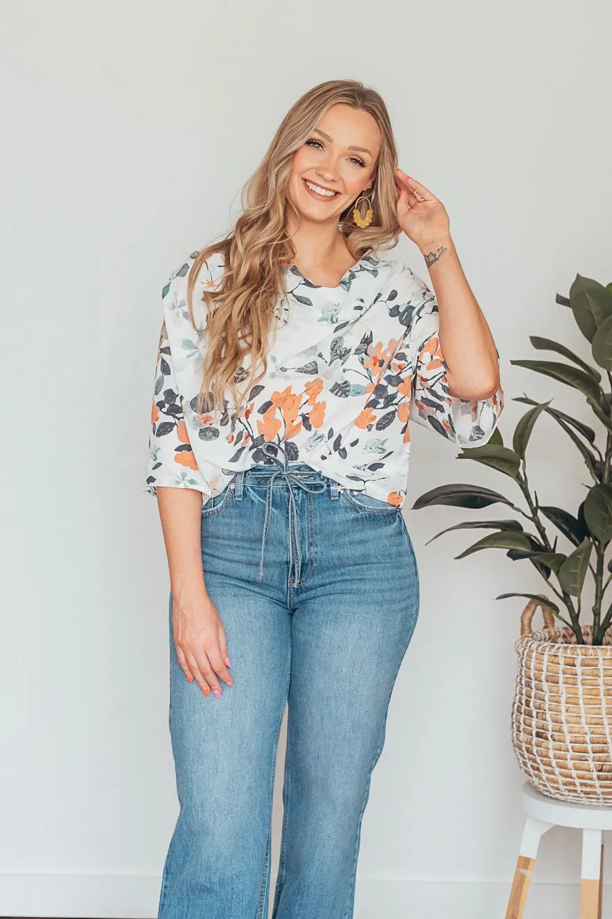 Isabelle Smock Neck Floral Top