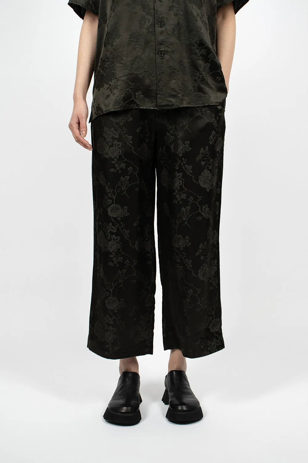 Jacquard Pull On Pant Dark Slate