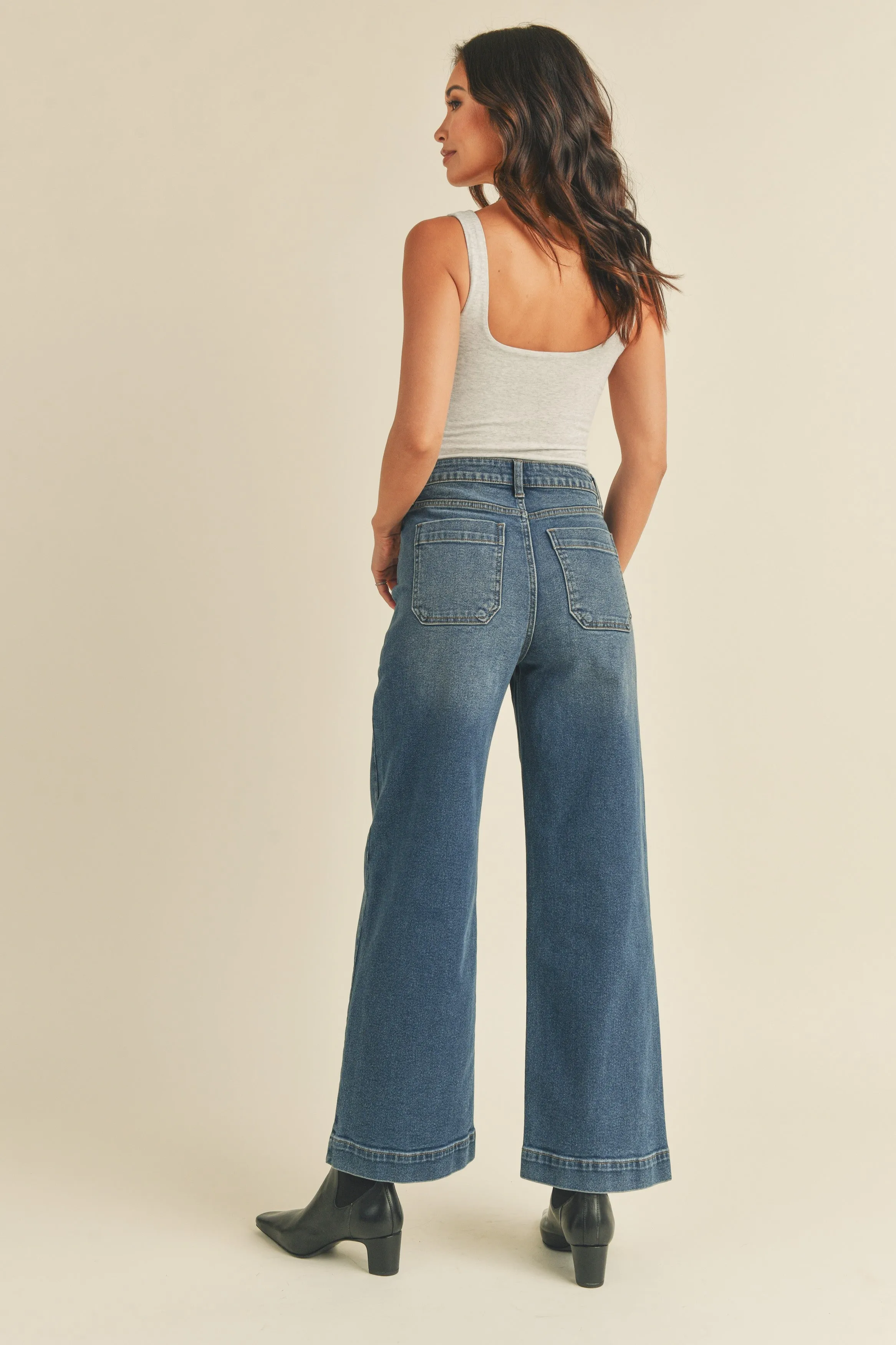 JBD Utility Dark Wash Cropped Jean