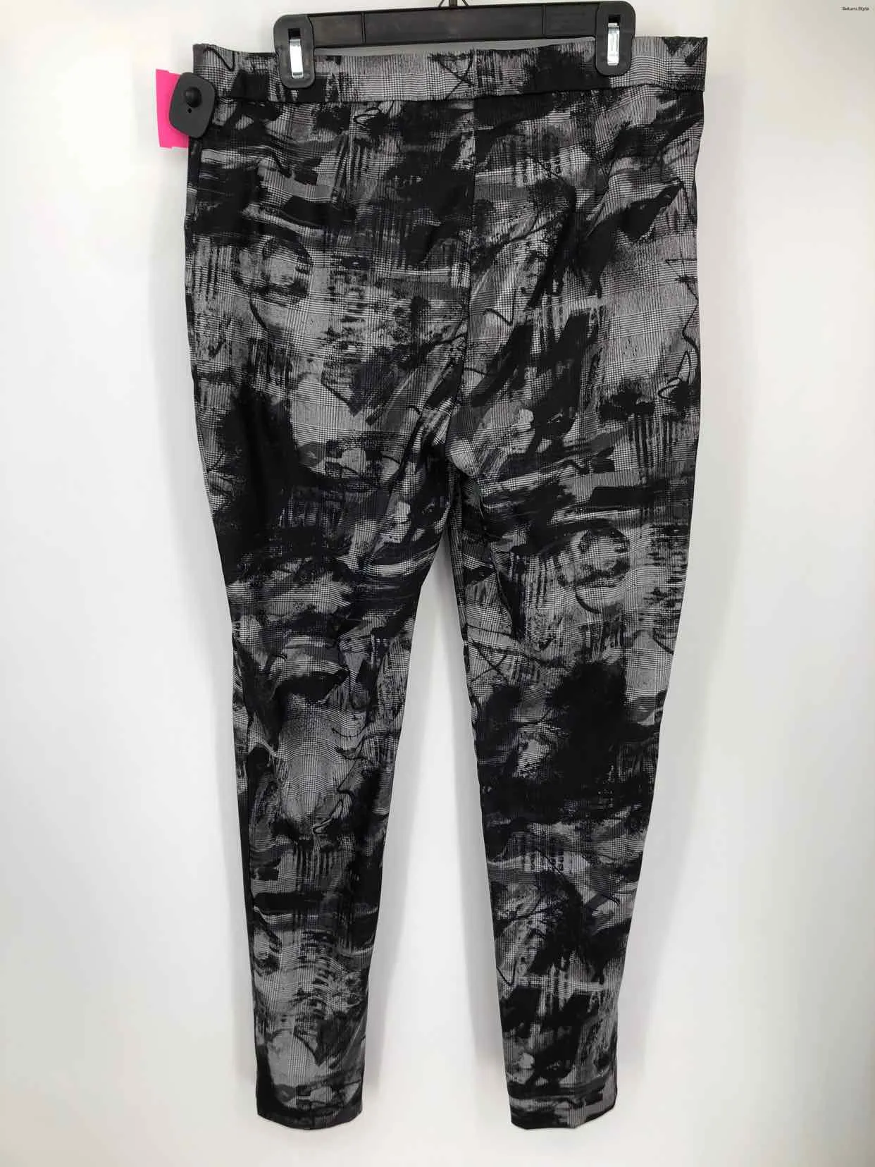 JOSEPH RIBKOFF Black White Print Slacks Size 14  (L) Pants