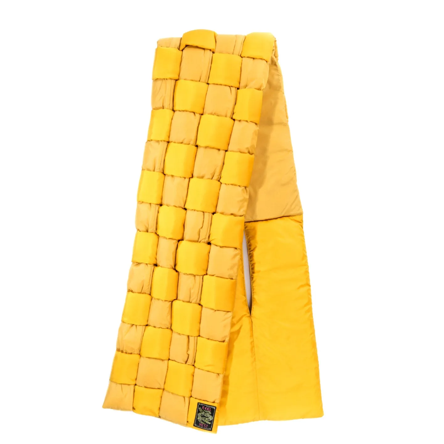 KAPITAL NYLON KEEL WEAVING SCARF YELLOW