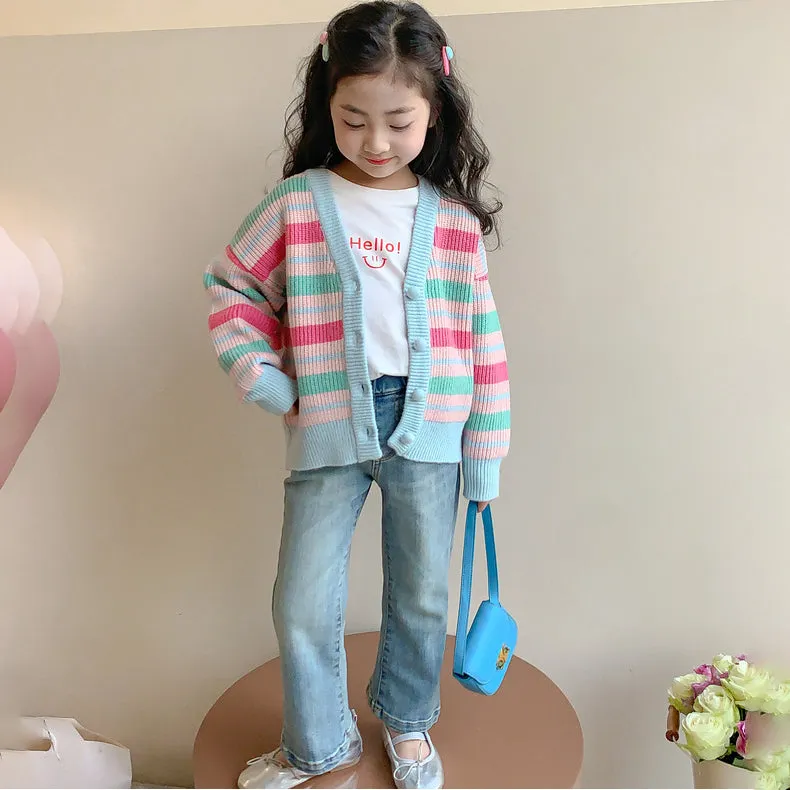 Kid Girls Solid Color Pants Jeans Wholesale 240301151