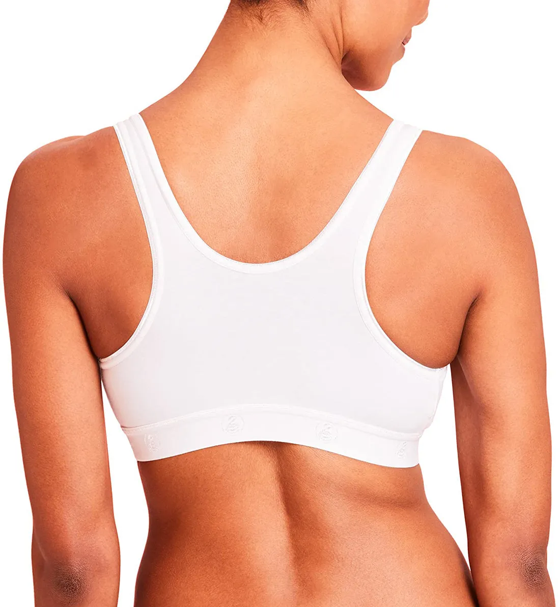 LLLI Cotton/Spandex Pull Over Sleep Bra (4150) - White