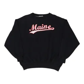 Maine Life Apparel Sweatshirt - Large Black Cotton Blend