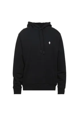 Marcelo Burlon Embroidered Cross Logo Black Hoodie