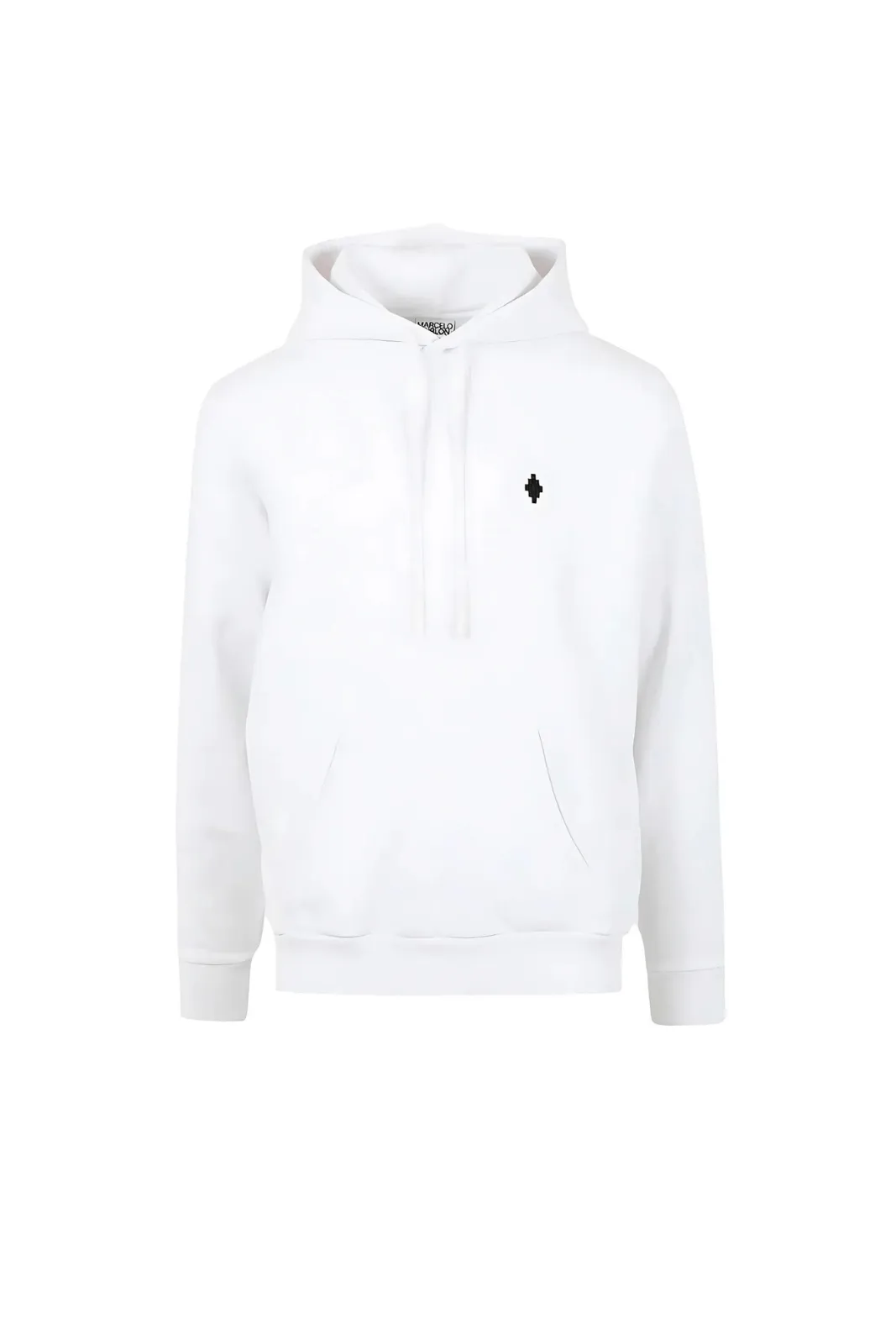 Marcelo Burlon Embroidered Cross Logo White Hoodie