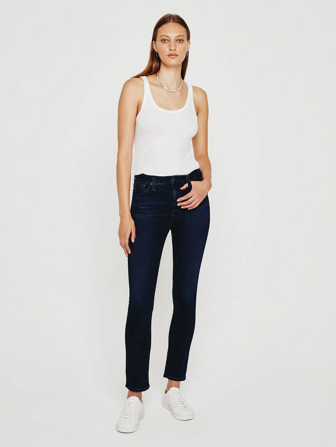 Mari High Rise Straight Jean - Plaza