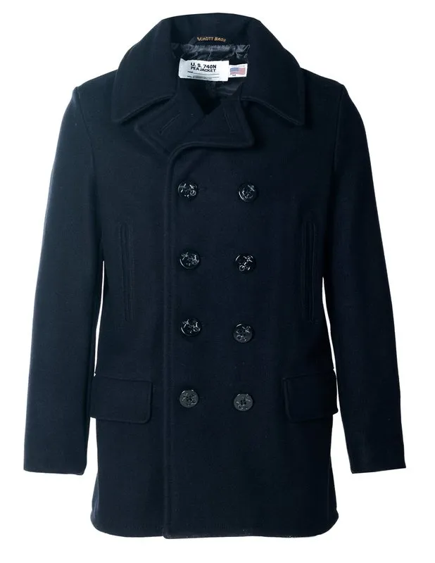 Melton Wool Peacoat 782USA