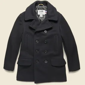 Melton Wool Peacoat - Navy