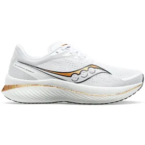 Men's Saucony Endorphin Speed 3, White/Gold, 13 D Medium