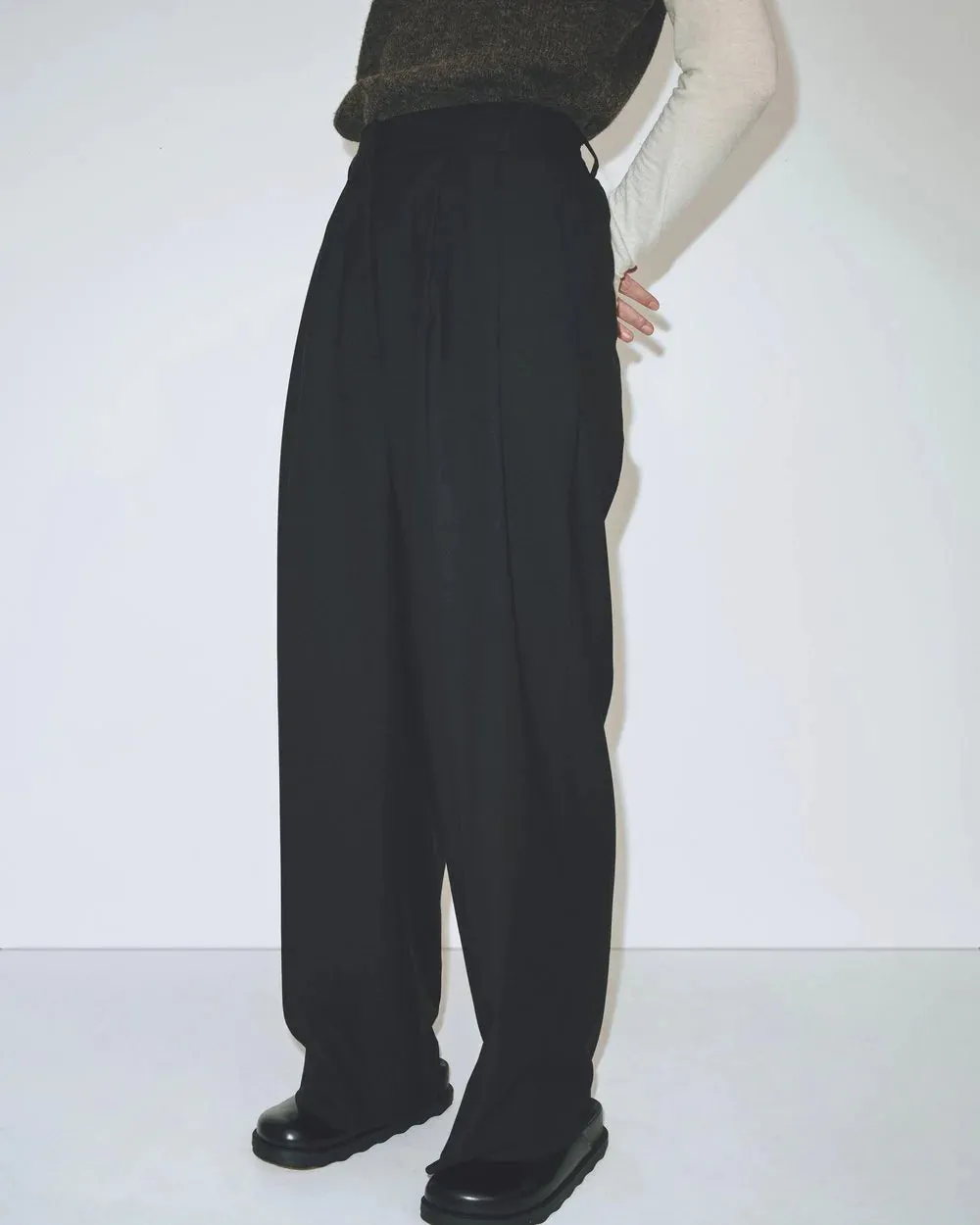 Mijeong Park Pleat Wide Leg Pants