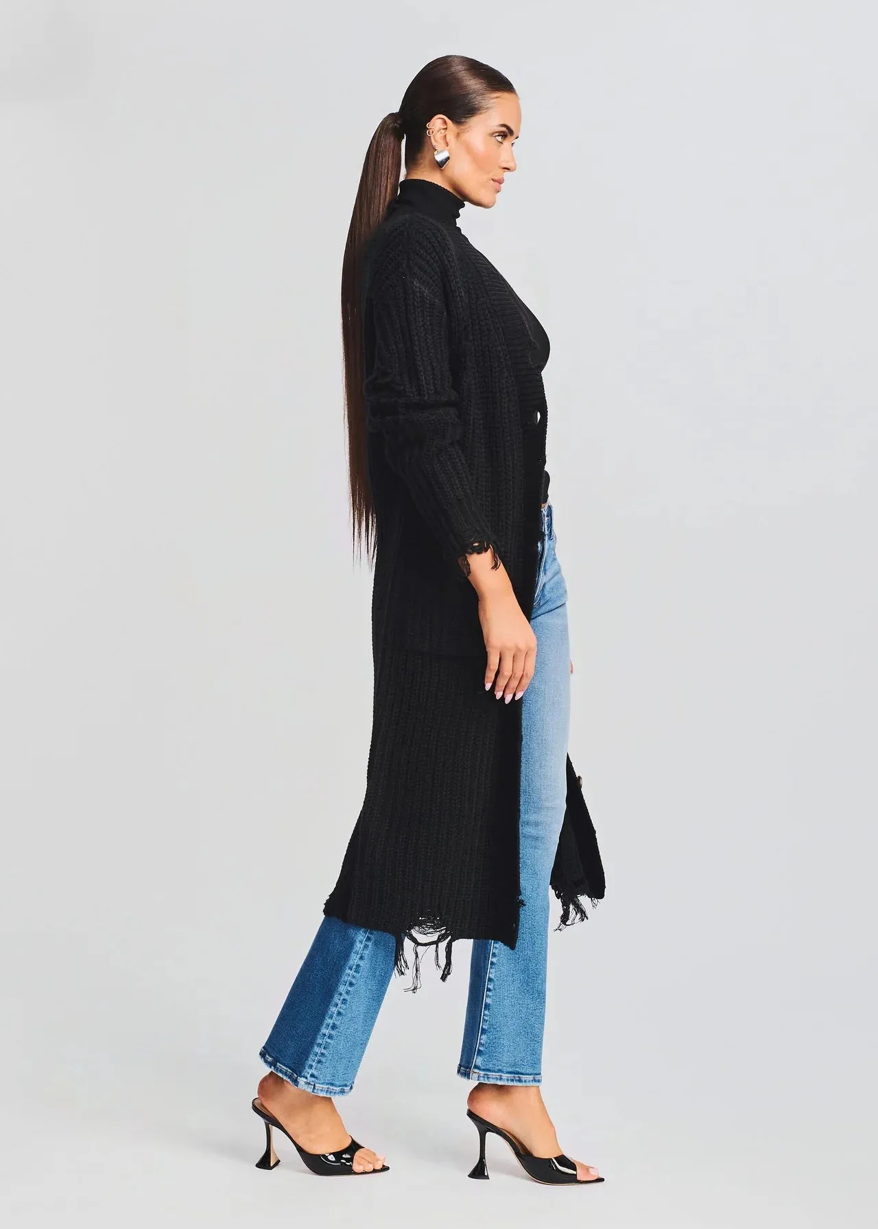 Milly Sweater Cardigan - Black