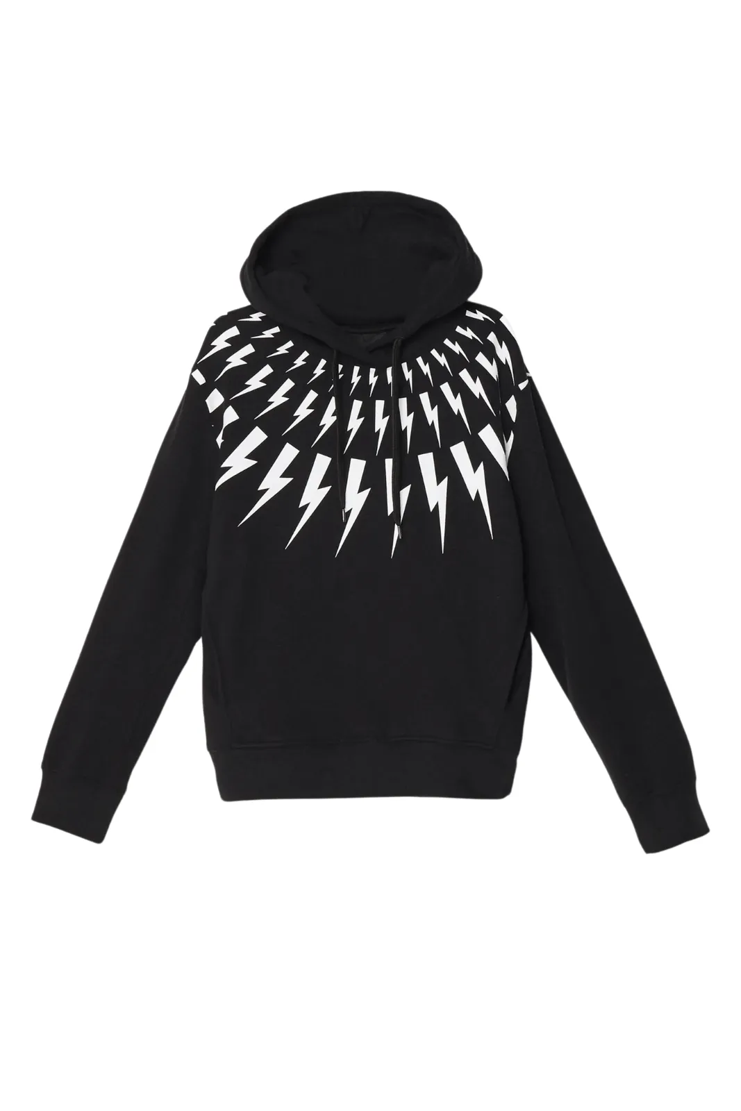 Neil Barrett Fairisle Thunderbolt black Hoodie