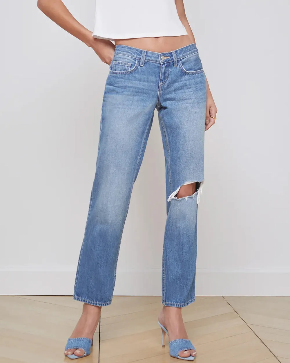 Neiva Low Rise Straight Slouch Jean in Hilmar