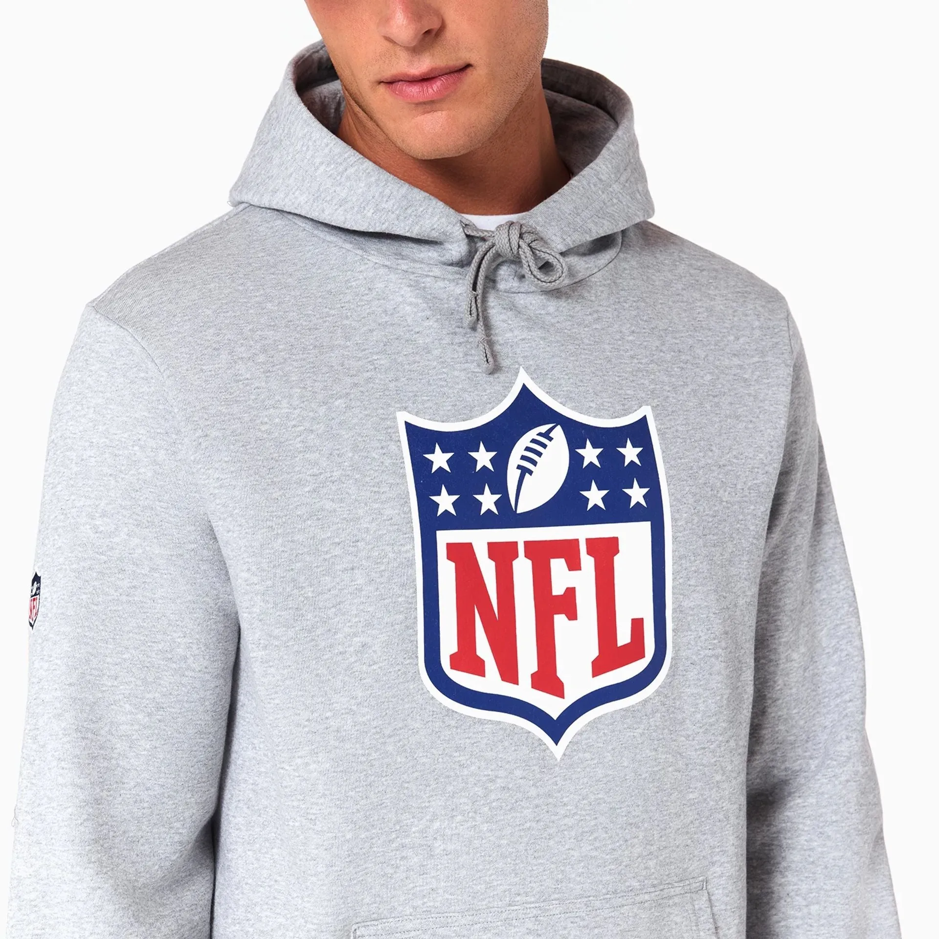 NFL Shield Logo NFL Grey Pullover Hoodie