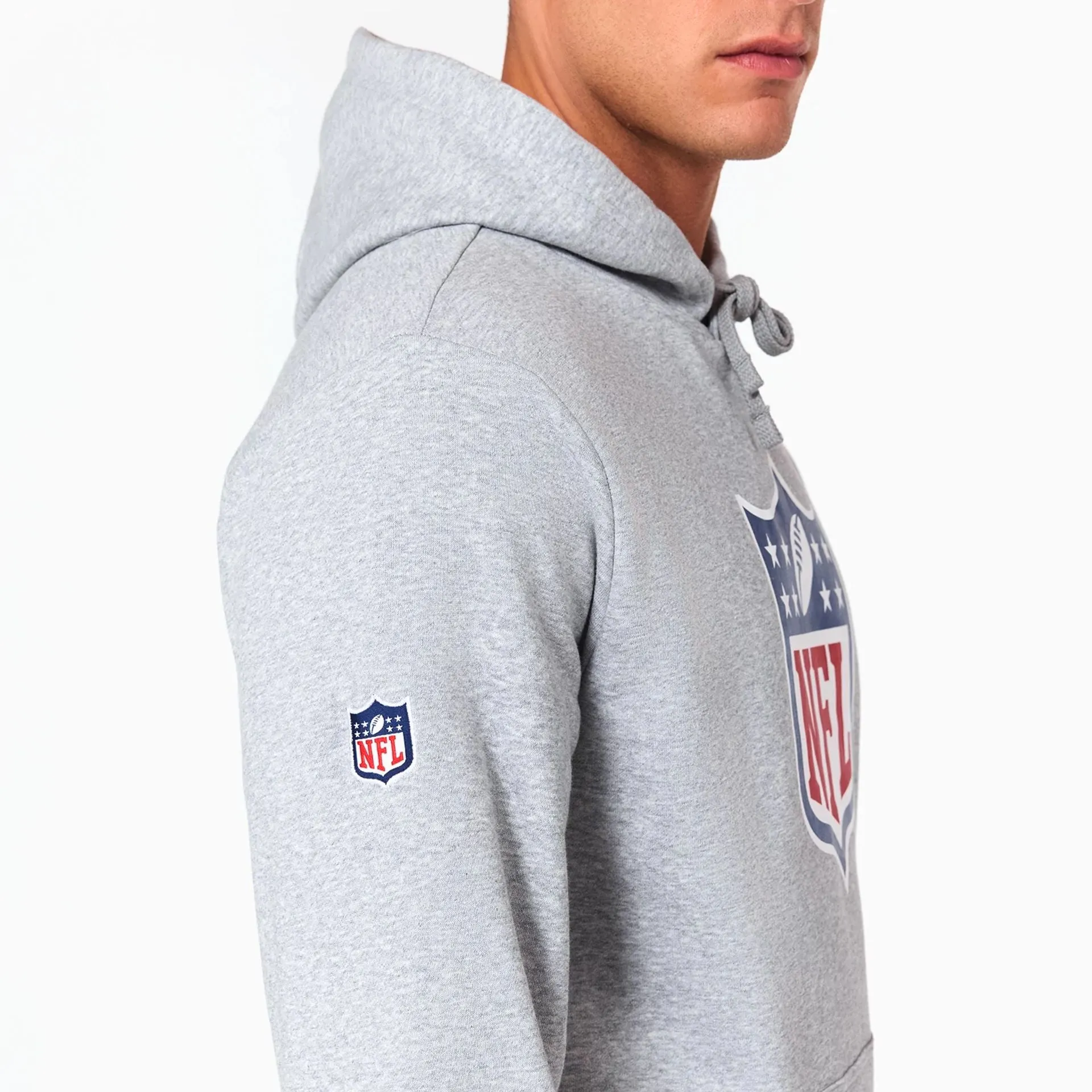 NFL Shield Logo NFL Grey Pullover Hoodie