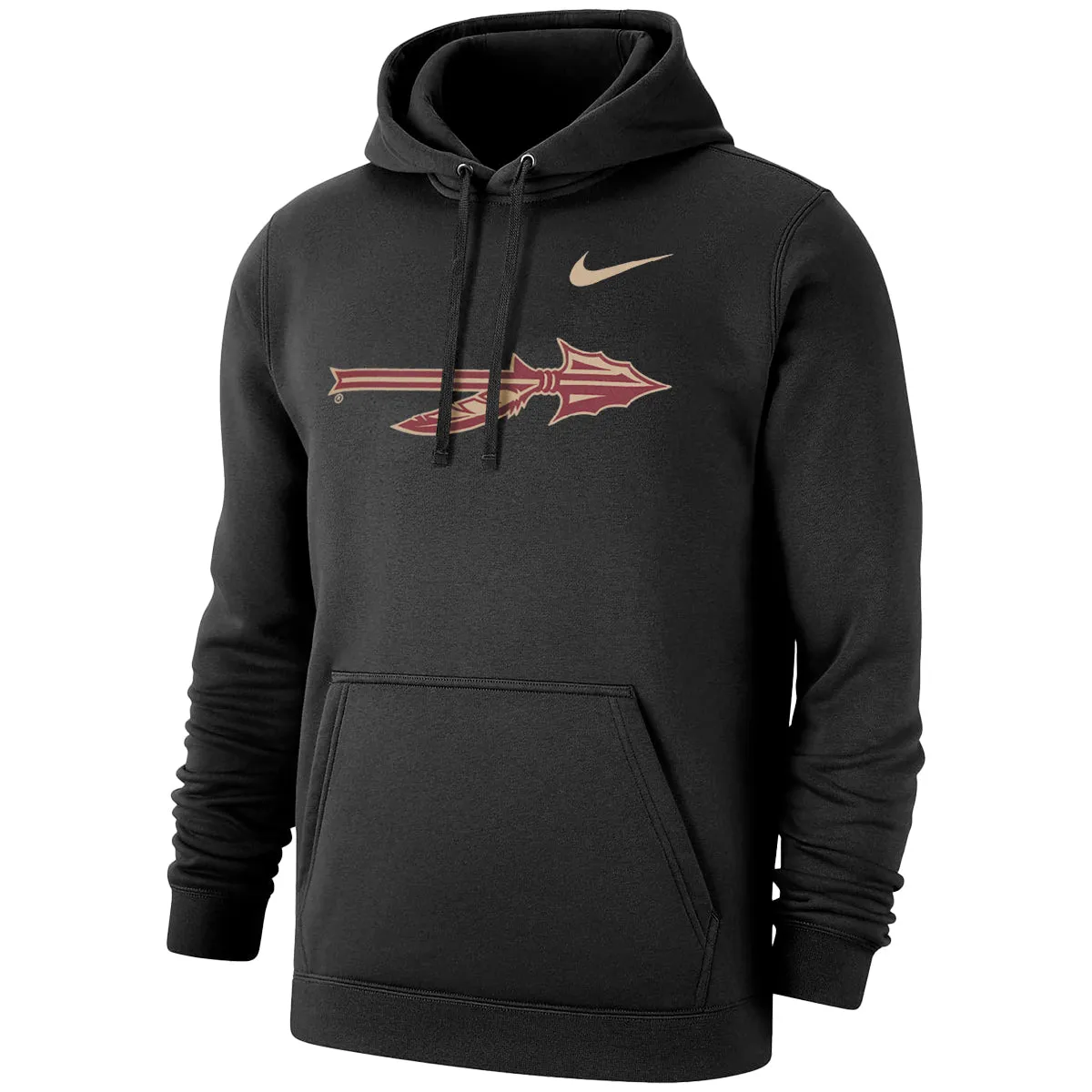 Nike Men's Spear Logo Club Fleece Hood - Black