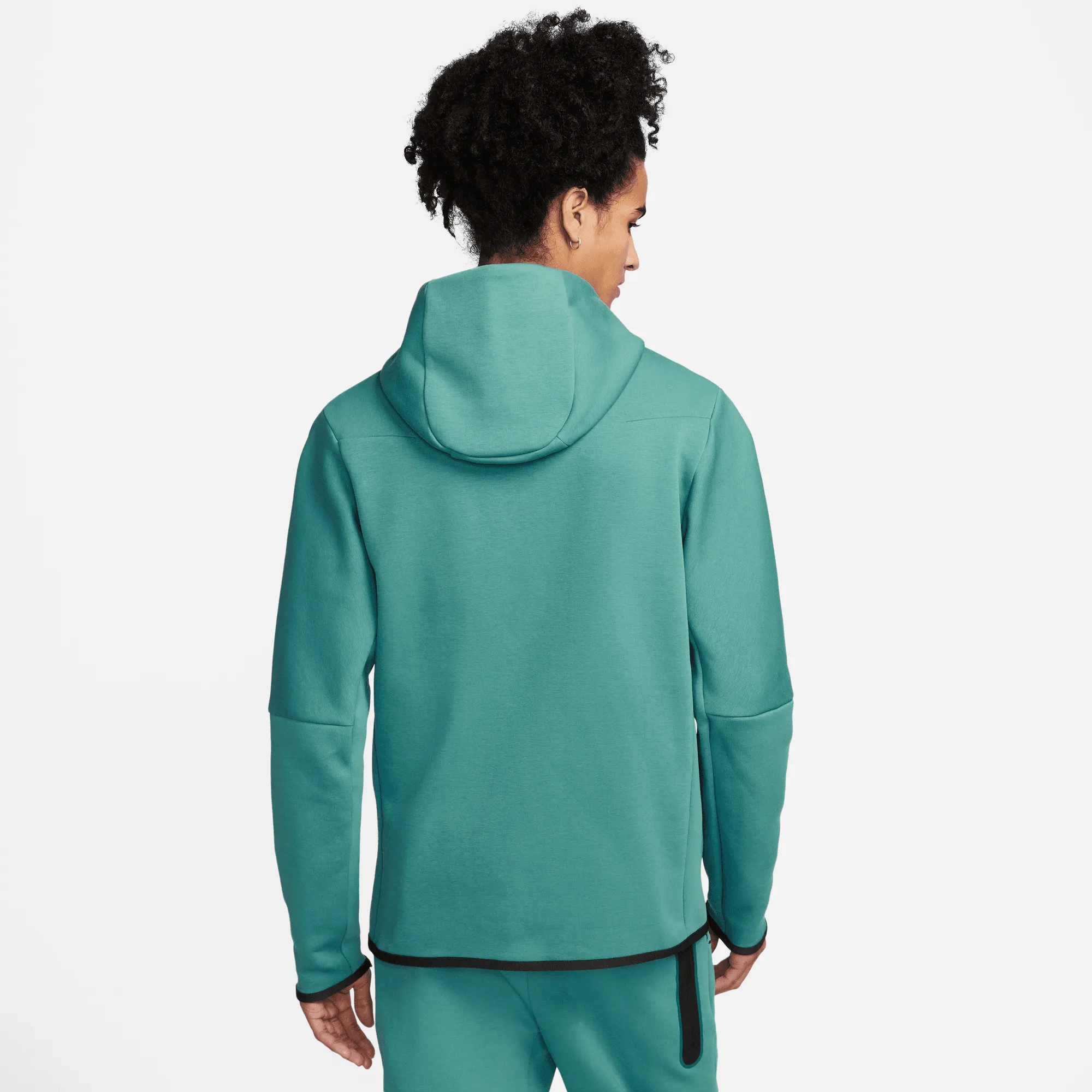 Nike Sportswear Tech Fleece Green Full-Zip Hoodie