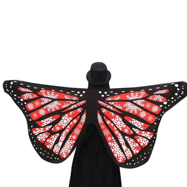 Novelty Desgin Soft Fabric Butterfly Wings Shawl Women Fairy Ladies Nymph Pixie Costume Accessory Pashmina Ladies  #63 SM6