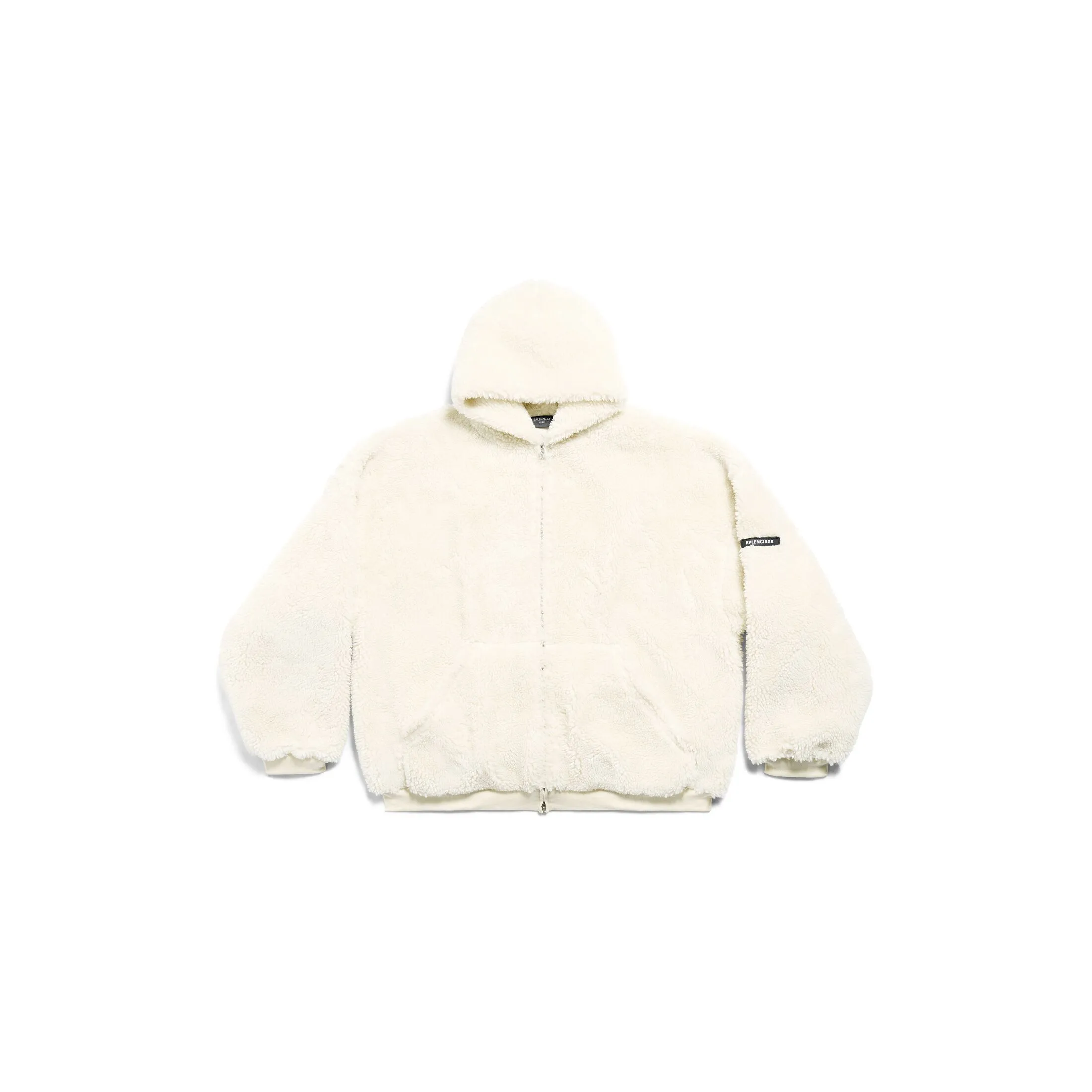 OUTERWEAR ZIP-UP HOODIE IN LIGHT BEIGE