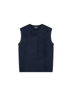 Overseas Station Season Big Chance 8 18 Women s Alpaca Knit Vest Navy 271300