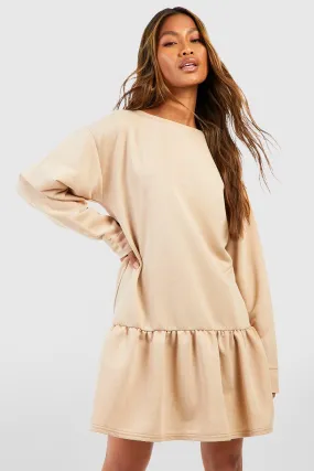 Oversized Smock Sweat Dress