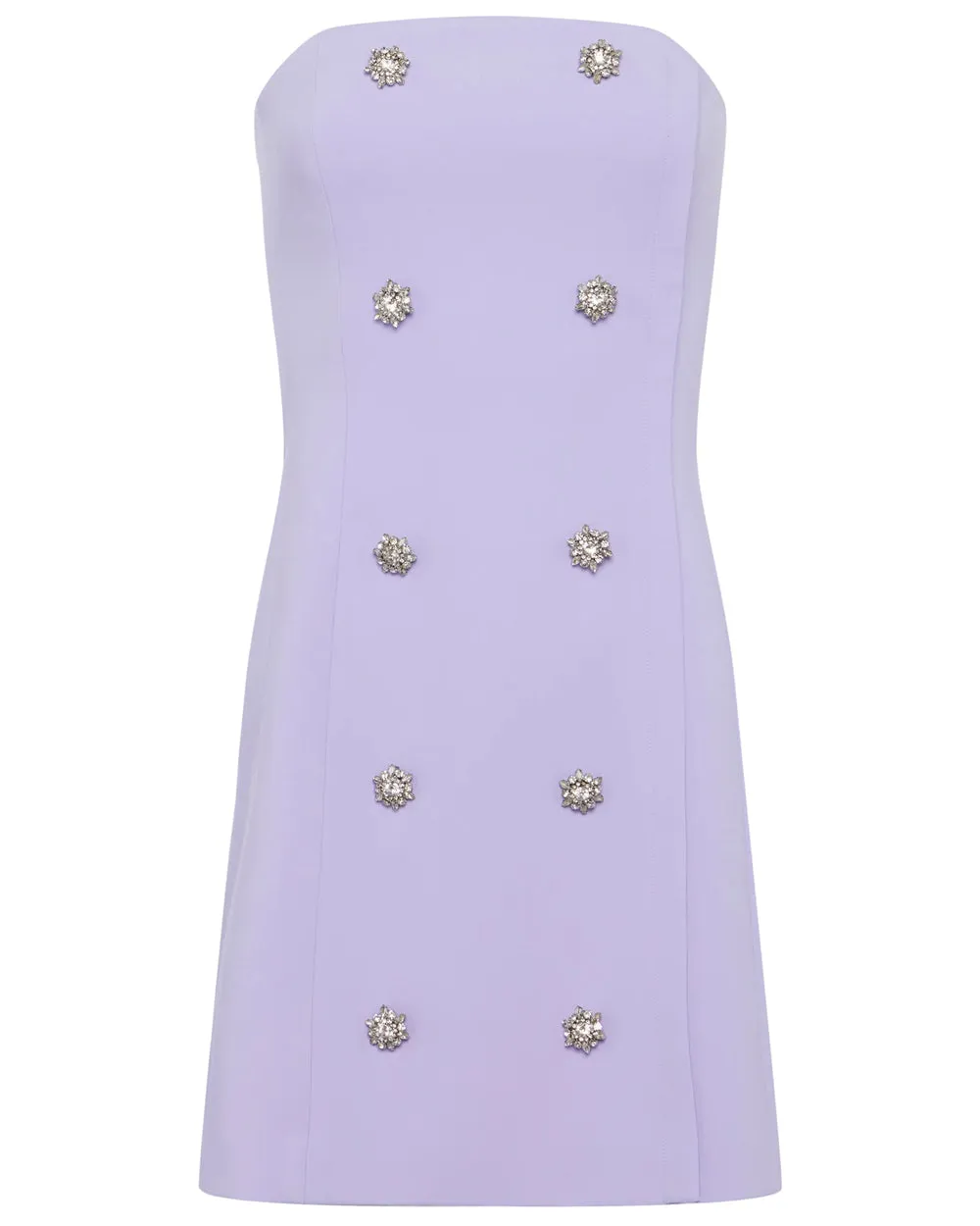 Pale Lilac Felda Bustier Dress