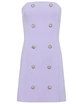 Pale Lilac Felda Bustier Dress