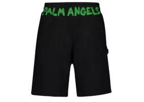 Palm Angels Seasonal Logo Sweatshort Black/Green