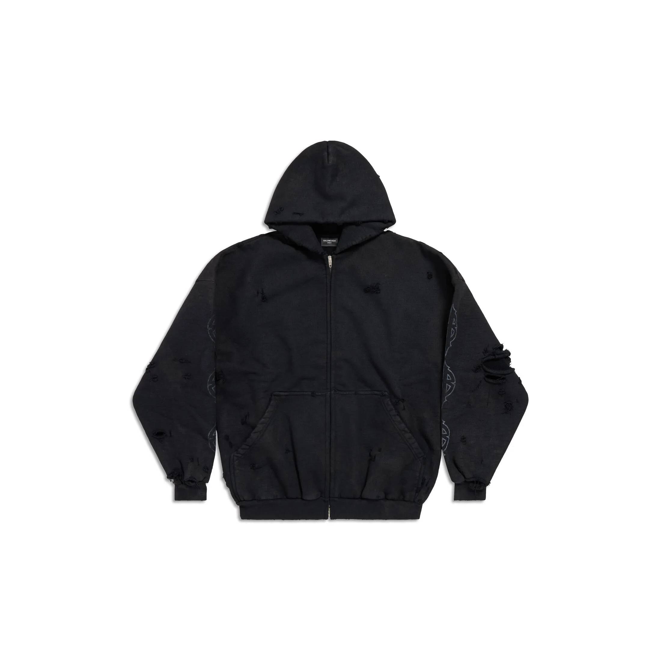 PARIS MOON OUTERWEAR ZIP-UP HOODIE OVERSIZED