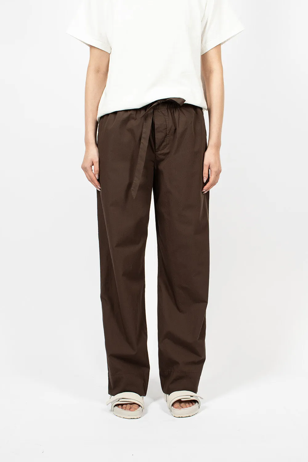 Poplin Pyjama Pants Coffee