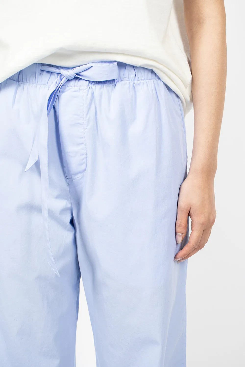 Poplin Pyjama Pants Pale Clear Blue