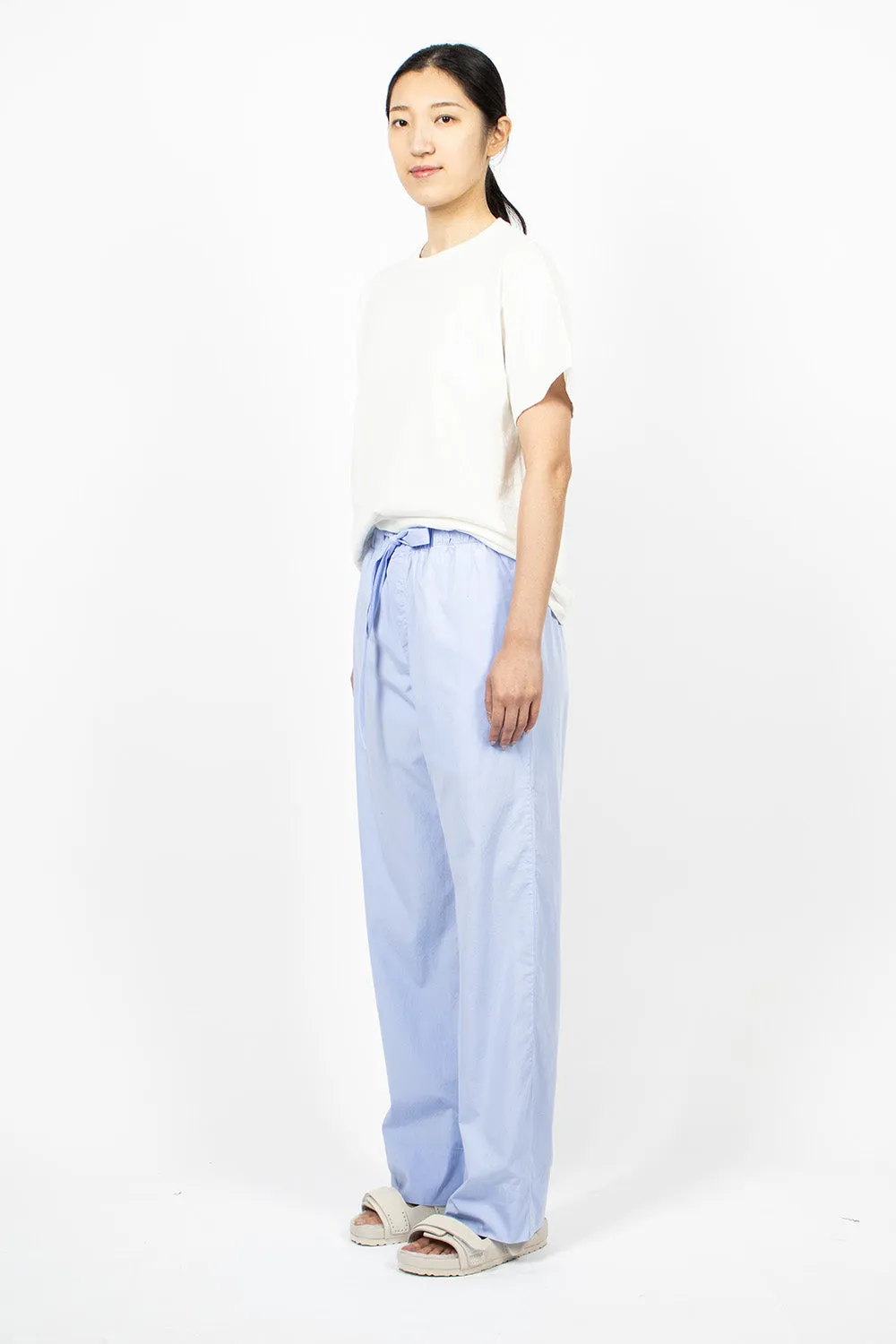 Poplin Pyjama Pants Pale Clear Blue