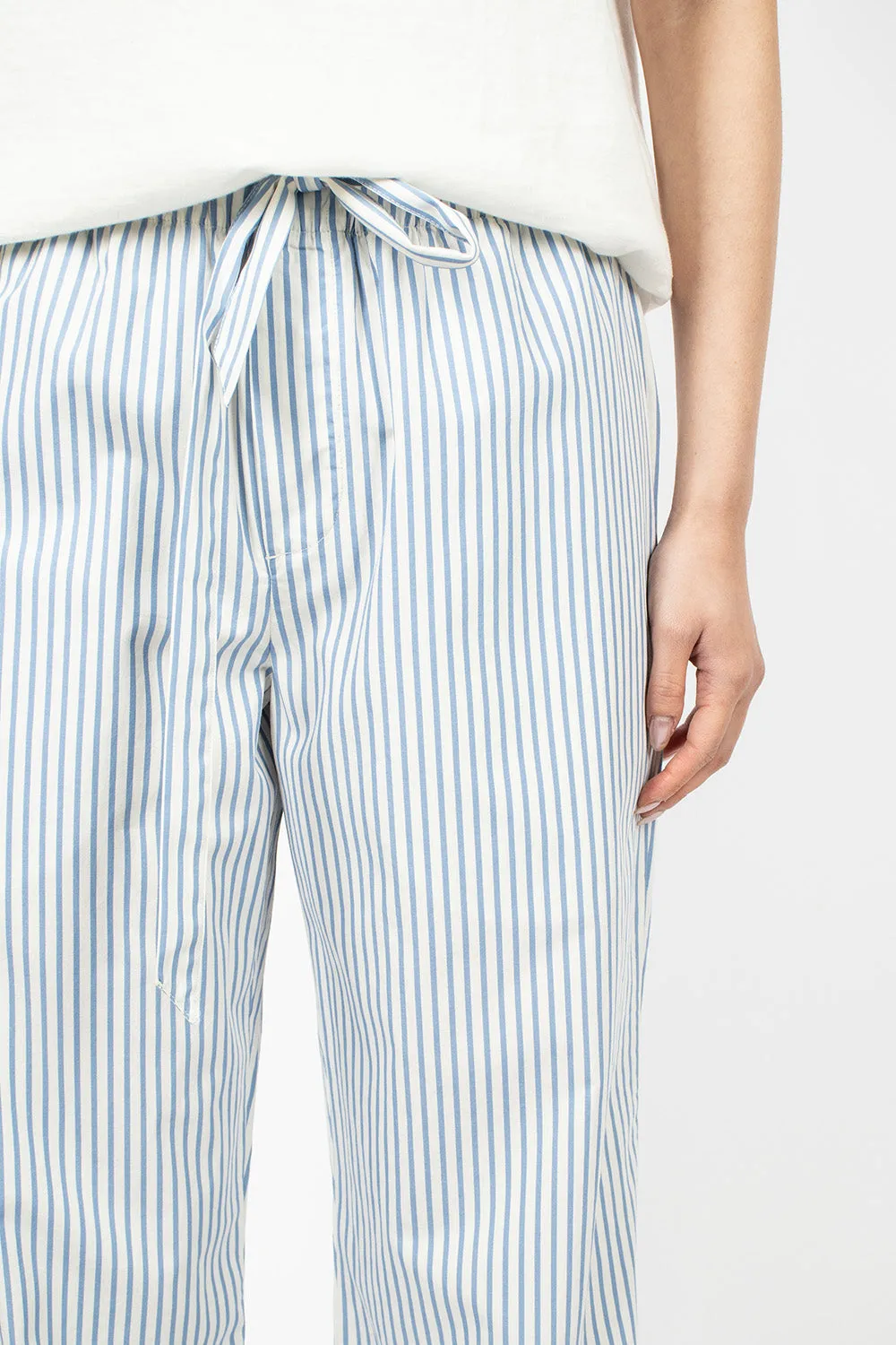 Poplin Pyjama Pants Placid Blue Stripes