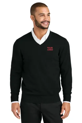 Port Authority Easy Care V-Neck Custom Sweaters, Deep Black