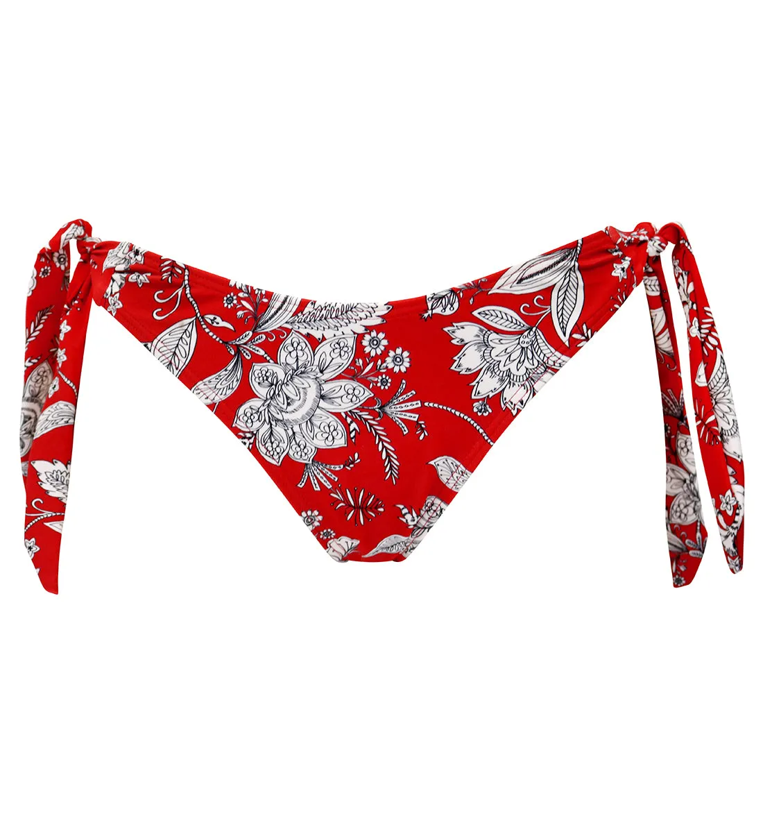 Pour Moi Freedom High Leg Tie Side Swim Brief (25504) - Red/White