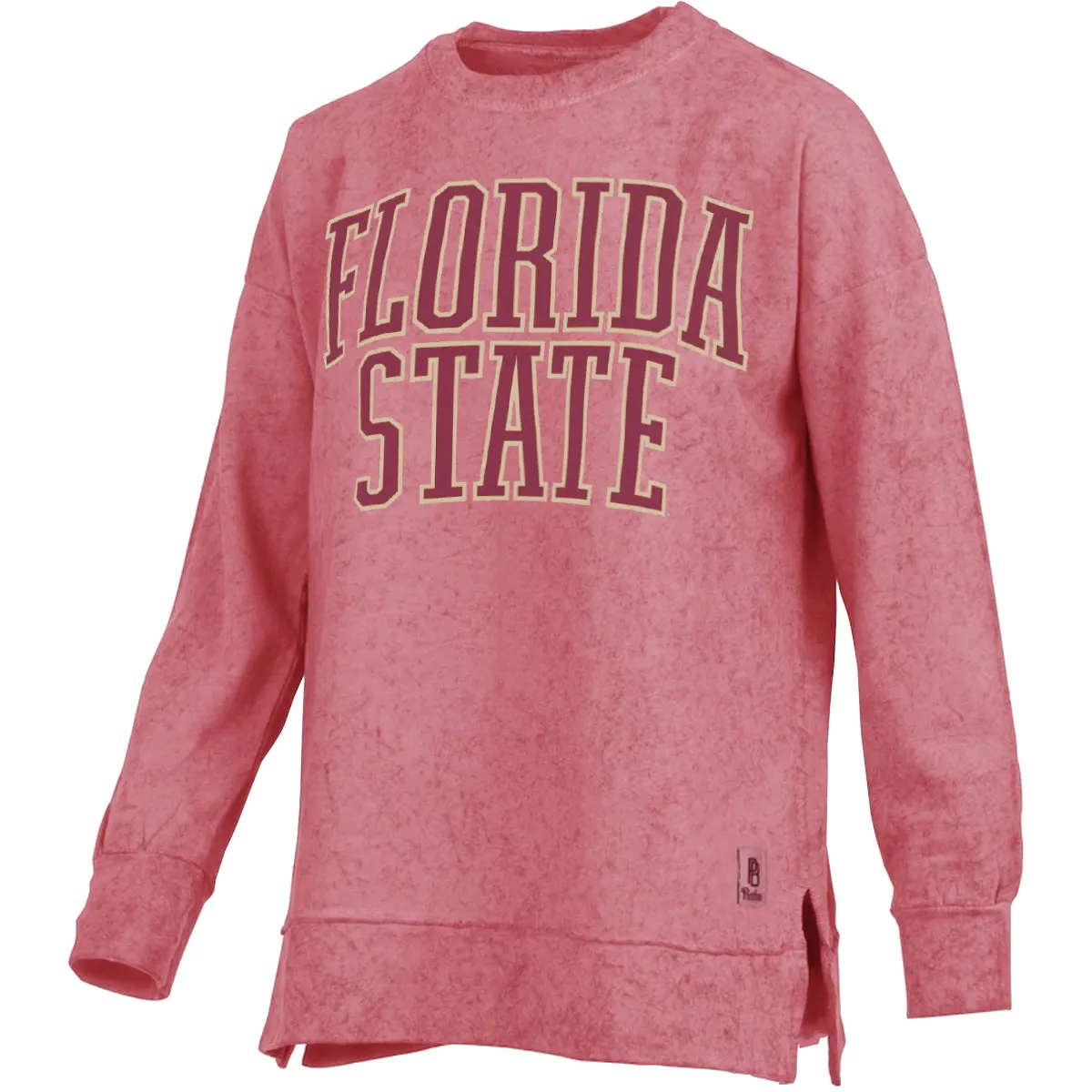 Pressbox Women's Florida State Sun Wash Oversized Crew Fleece - Garnet