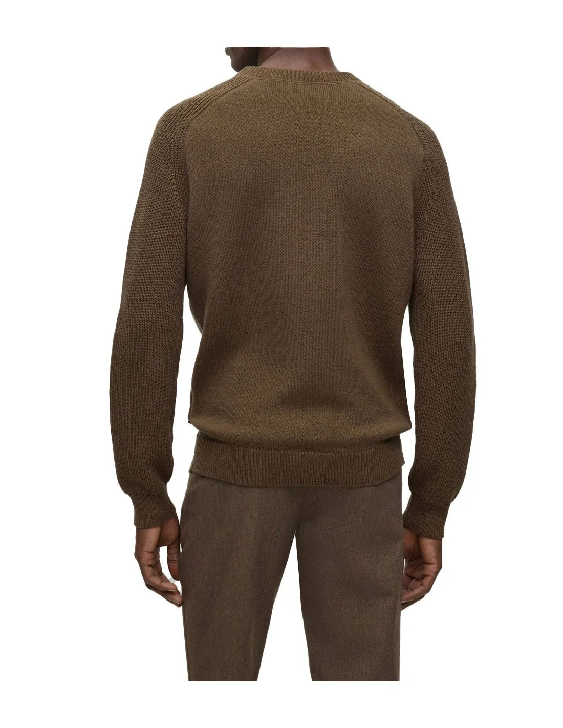 Pullover Hugo Boss uomo 50500672 Matero marrone