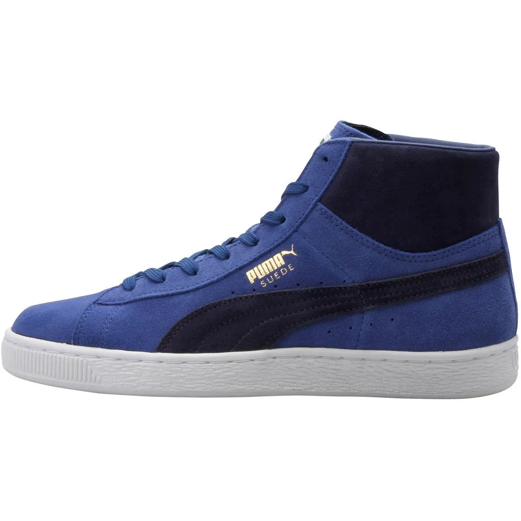 Puma SUEDE MID CLASSIC+ Men’s - LIMOGES-PEACOAT-WHITE