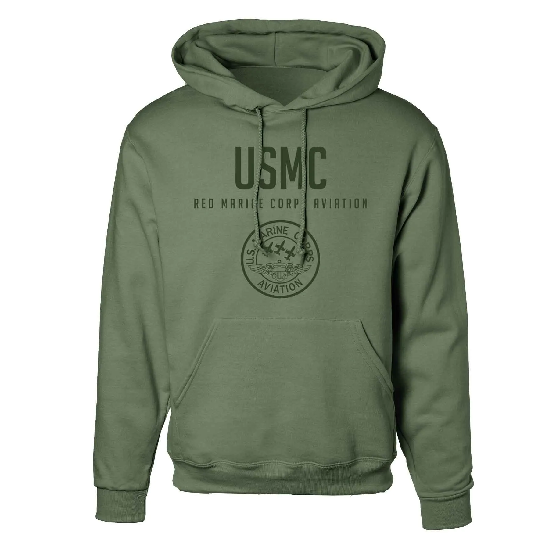 Red Marine Corps Aviation Tonal Hoodie