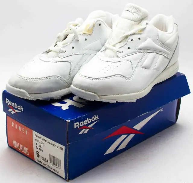 Reebok women's vintage 1994 comfort glide supreme shoes 11-21158 white sz. 6.5