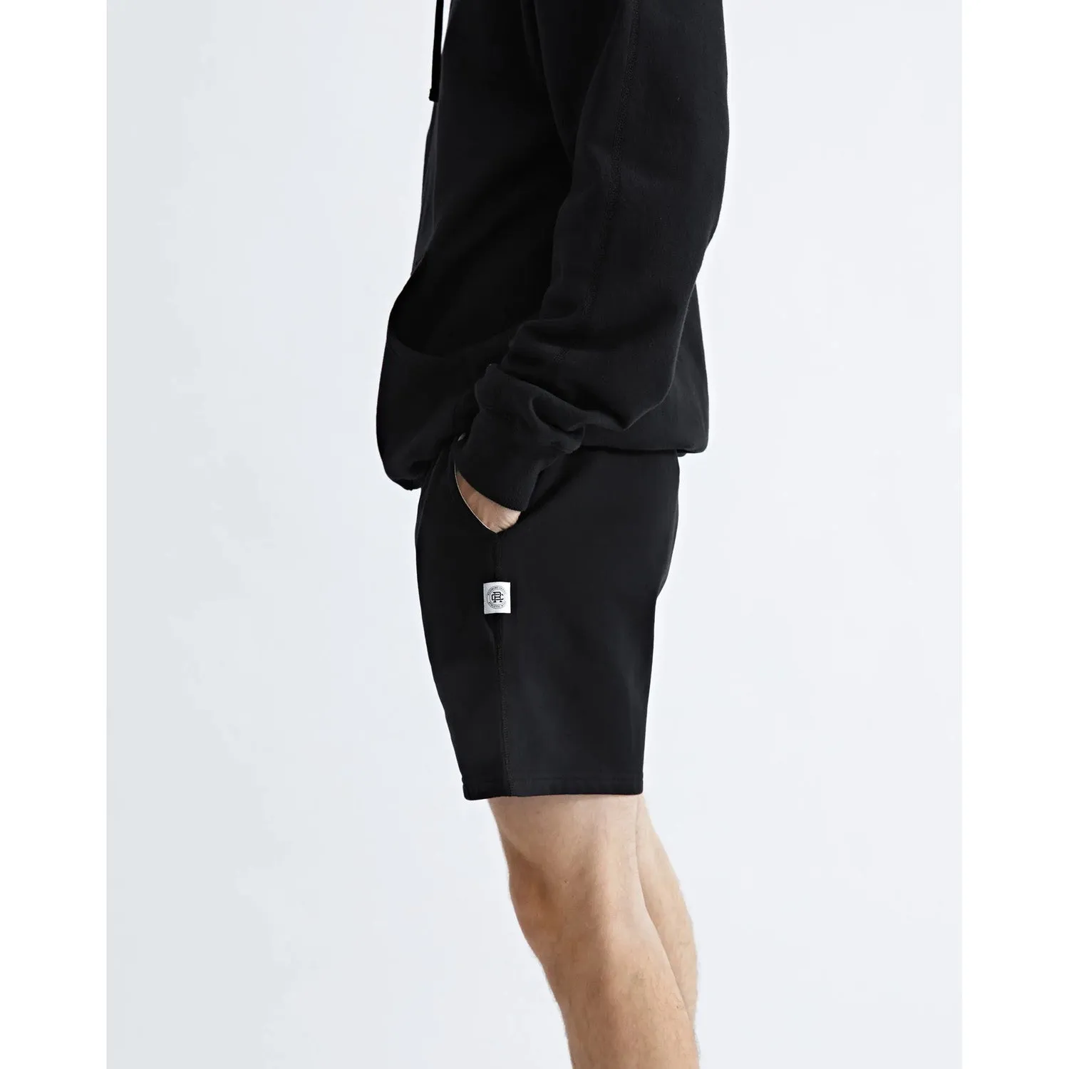 Reigning Champ Men Knit Mid Wt Terry 6 Sweatshort Black RC-5335-BLK