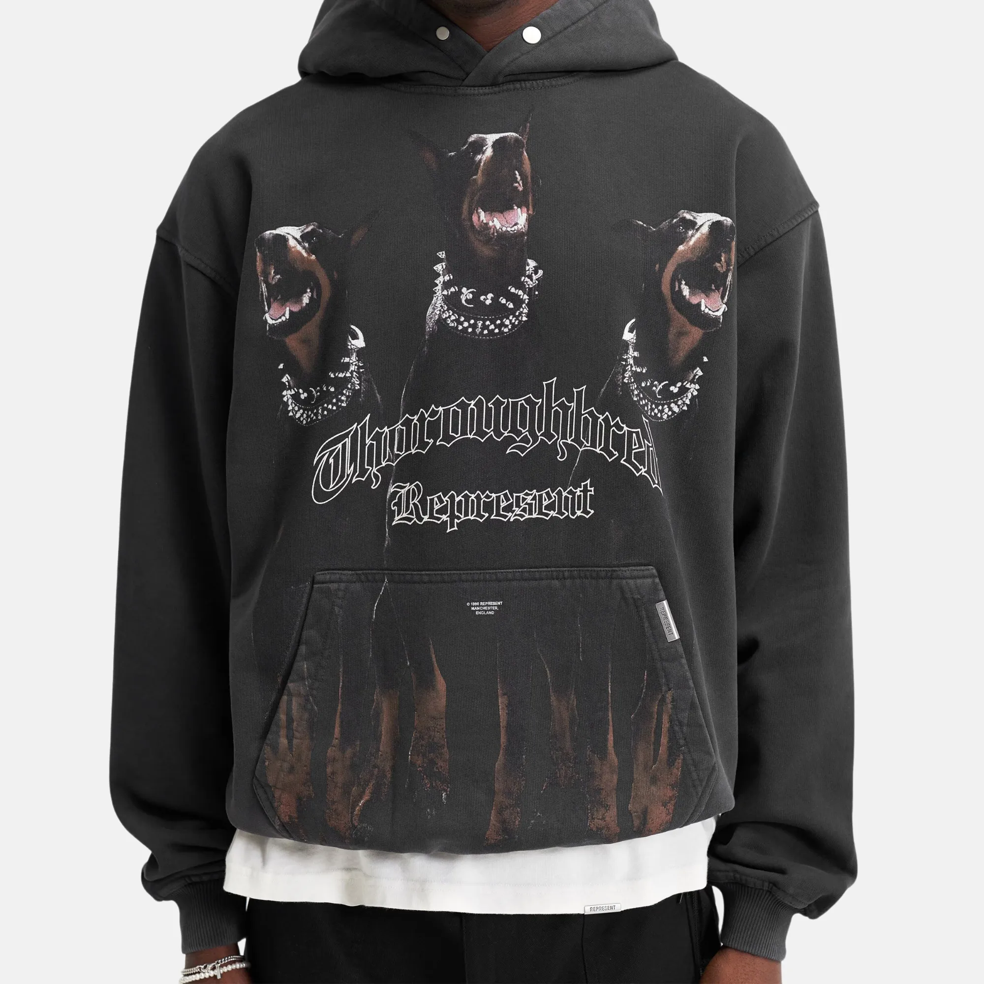 Represent Vintage Black Thoroughbred Hoodie