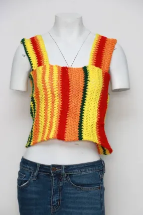 Reworked Ladies' Crochet Blouse made using Colorful Crochets, Style # CR243